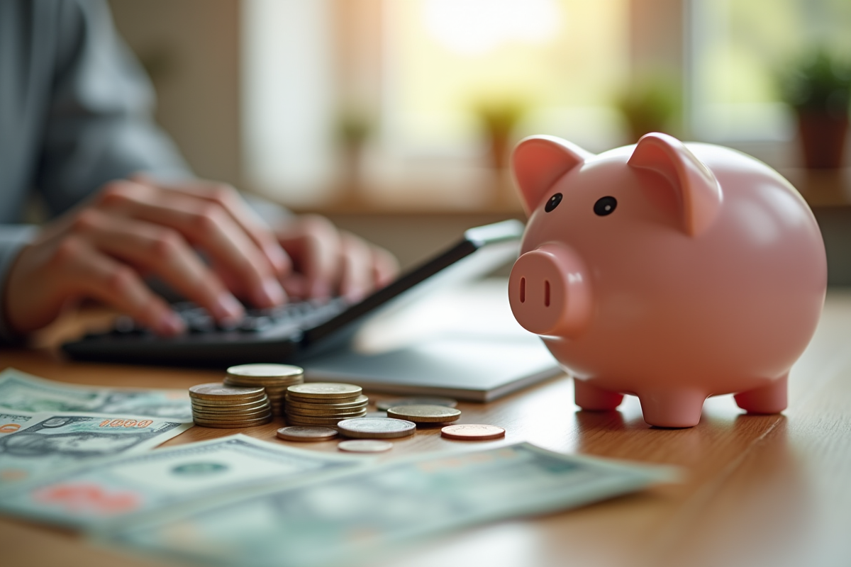 Pièces et billets près d